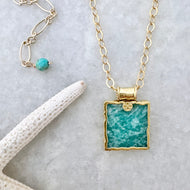 Framed Amazonite Necklace
