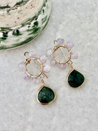 Daisy Bezel Earrings