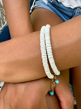 White Heishi Two-in-One Necklace / Bracelet