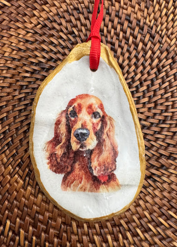 Cocker Spaniel Oyster Ornament