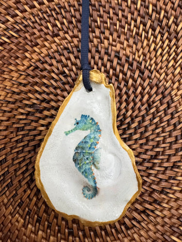 Seahorse Oyster Ornament