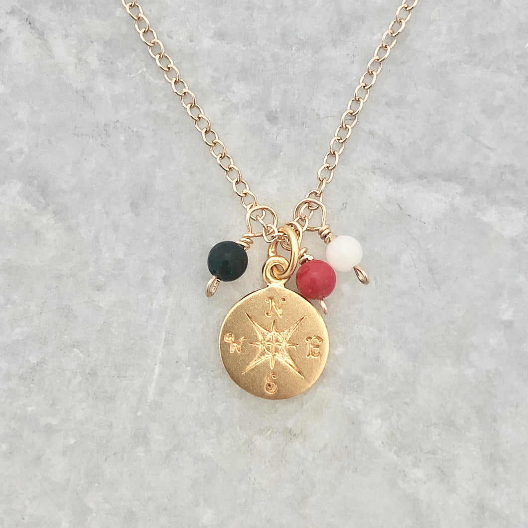 Compass Charm Necklace