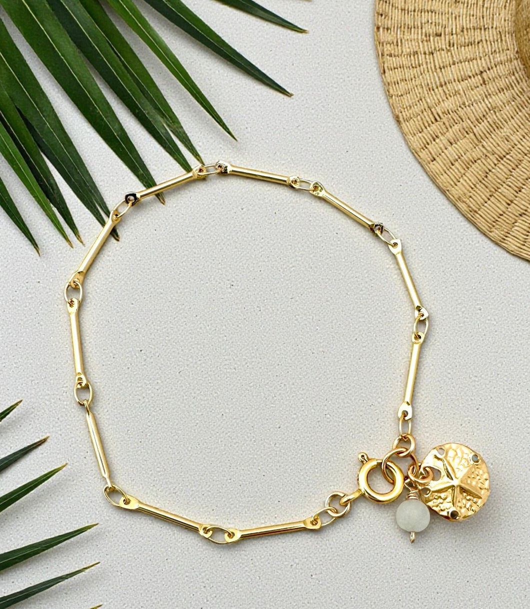 Sand Dollar Chain Bracelet