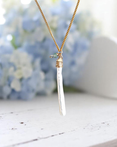 Phuket Stick Pearl Accent Necklace