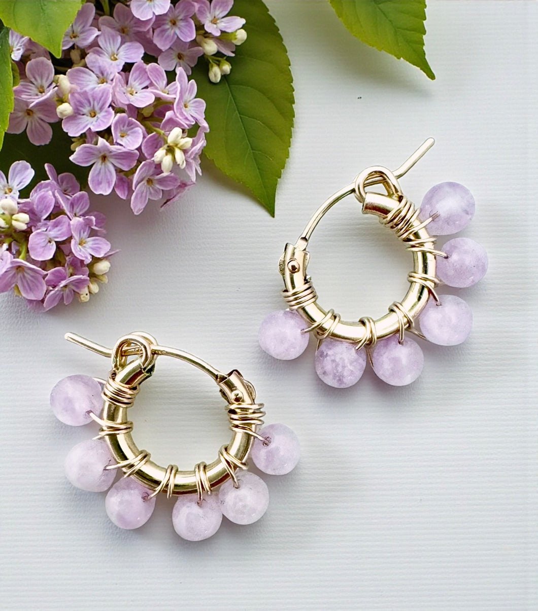 5 Petal Power Hoop Earrings