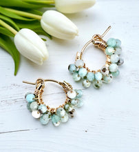 Small Wrapped Hoop Earrings