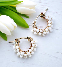 Small Wrapped Hoop Earrings