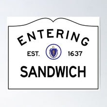 'Entering' Town Sign Clamshells