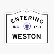 'Entering' Town Sign Clamshells