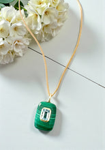 Malachite and Topaz Necklace