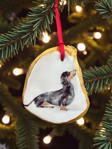 Dachshund Oyster Ornament
