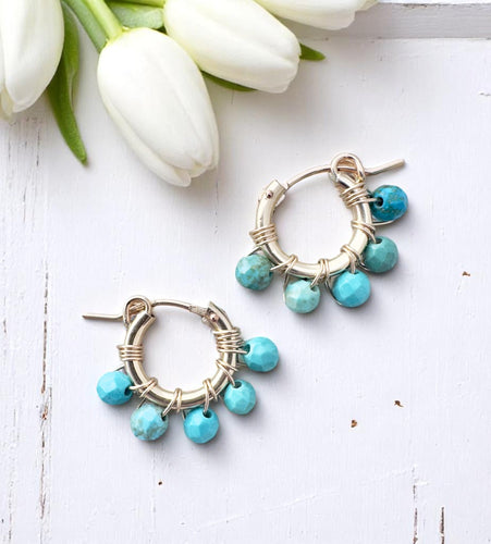 5 Petal Power Hoop Earrings