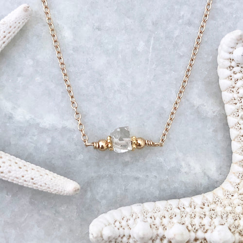 Herkimer Diamond Embellished Necklace