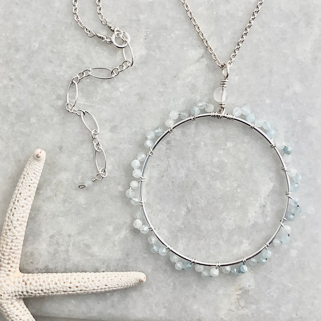 Bruges Circle Necklace ~ Silver