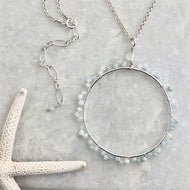 Bruges Circle Necklace ~ Silver