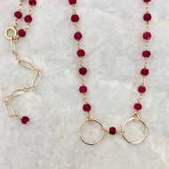 Horse Bit Gemstone Necklace