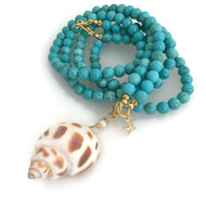 Versa Mala - turquoise howlite
