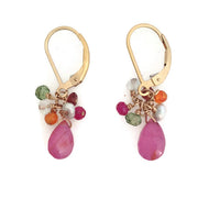 Rainbow Cluster Earrings