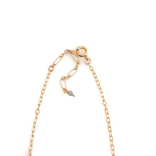 Ice Blue Zircon Bar Necklace
