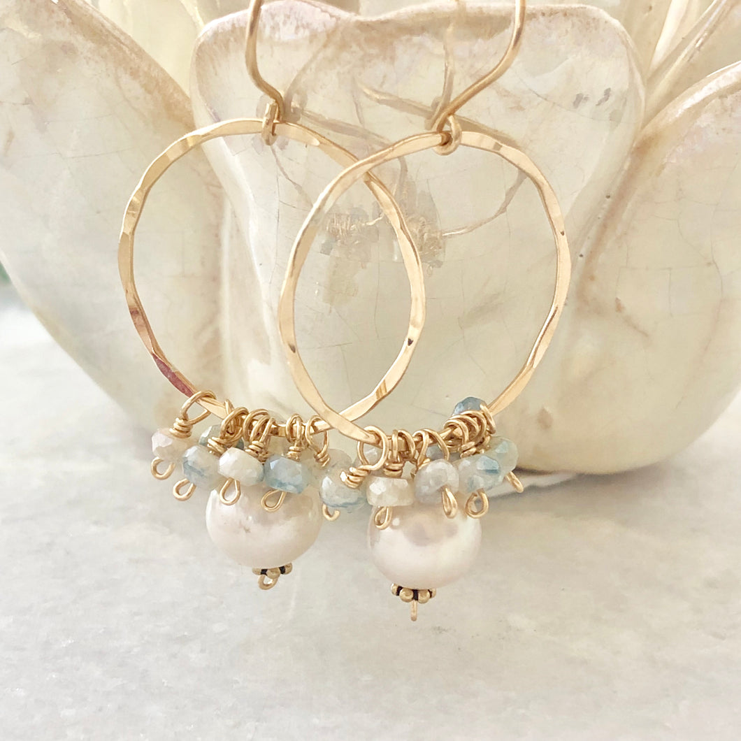 Tahiti Pearl Hoops