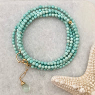 Captiva Two in One ~ dainty gemstone wrap