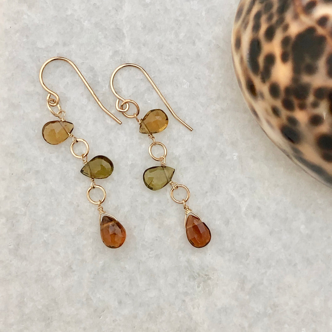 Autumn Tourmaline Earrings