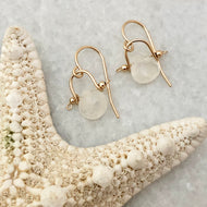 Santorini Earrings ~ Moonstone