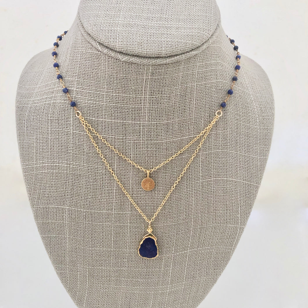 Layered Necklace ~ lapis