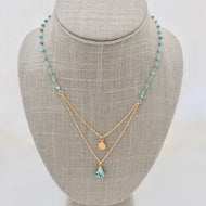 Layered Necklace ~ Turquoise
