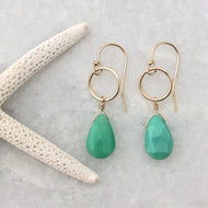 Chrysoprase Drop Earrings
