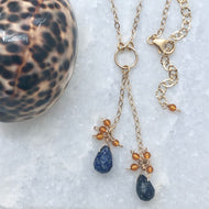Lapis & Amber Tango Necklace