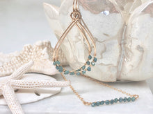 Monaco Ocean Blue Diamond Necklace & Earring Gift Set