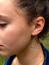 Kauai Blue Diamond Hoop Earrings