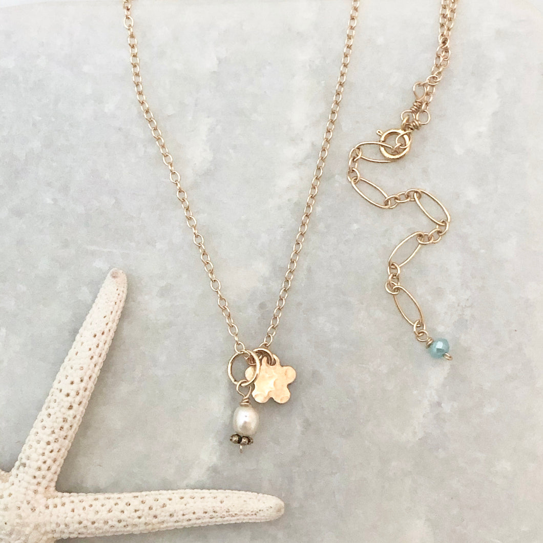 Flower Charm Necklace