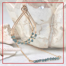 Monaco Ocean Blue Diamond Necklace & Earring Gift Set