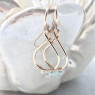 Tiny Teardrop Hoop Earrings