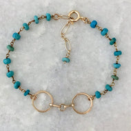 Horse Bit Gemstone Bracelet